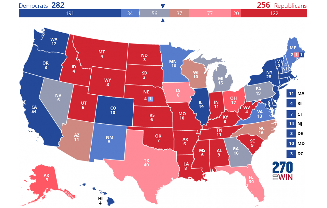 270toWin - 2024 Presidential Election Interactive Map